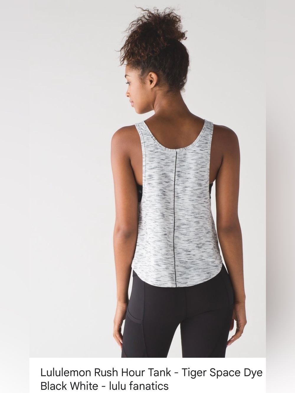 lululemon athletica rush hourTank - Black & White